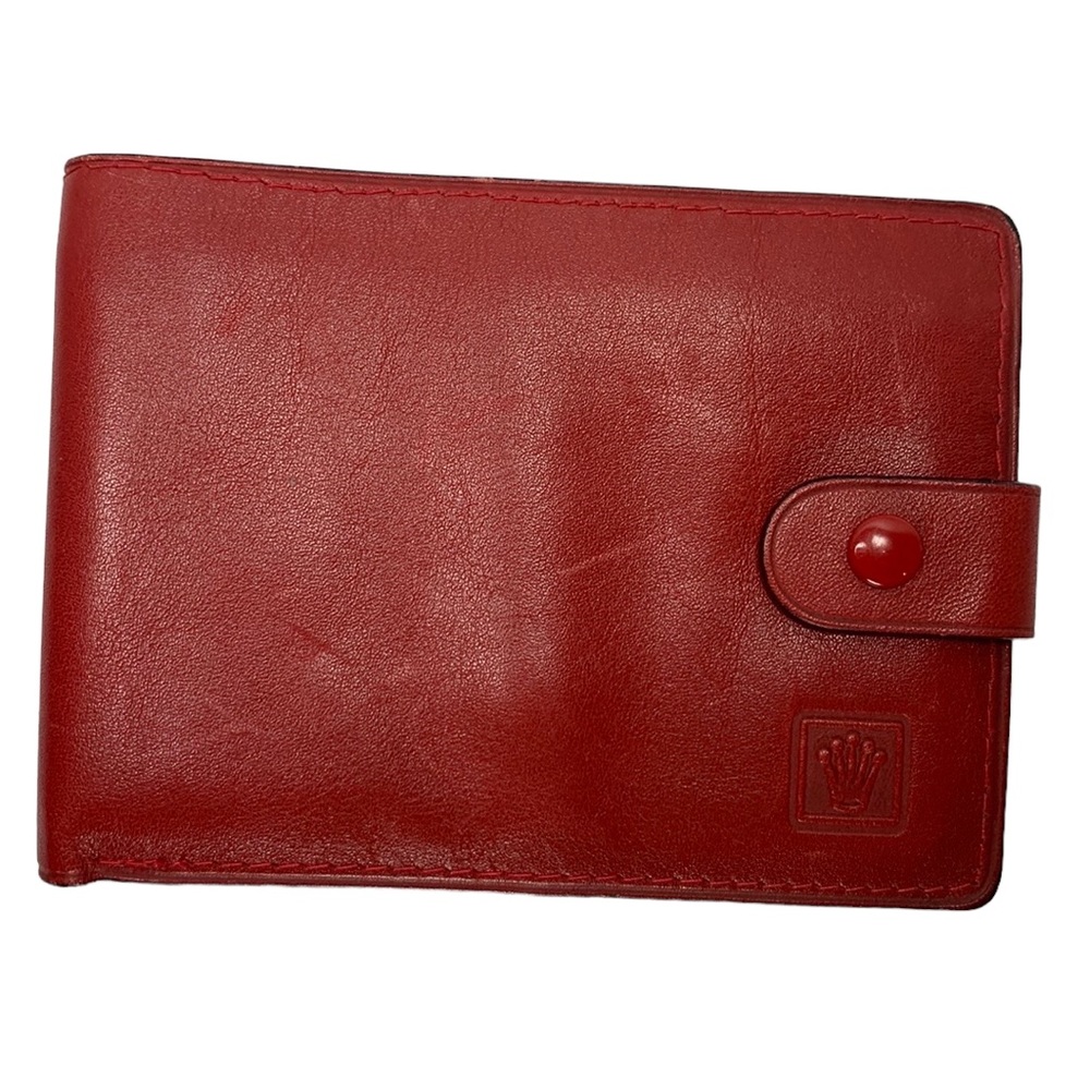 Rolex Wallet *Host Pick* - Beautiful Authentic Red Bi-Fold Wallet - Never Used